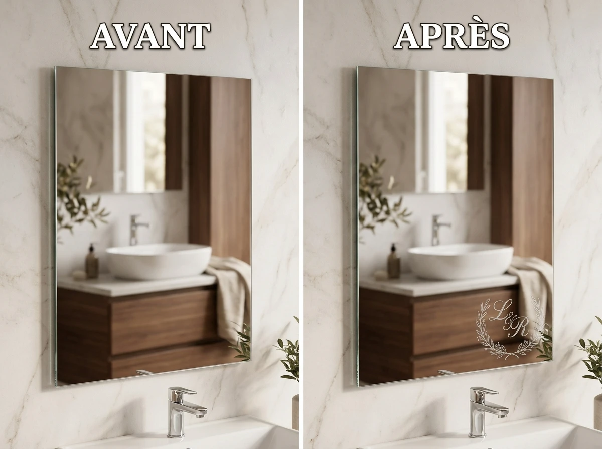 Le Miroir Personnalisé Avec Gravure
