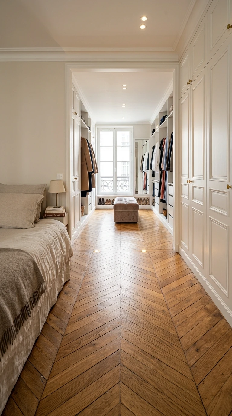 Le Parquet Continu Dans le Dressing
