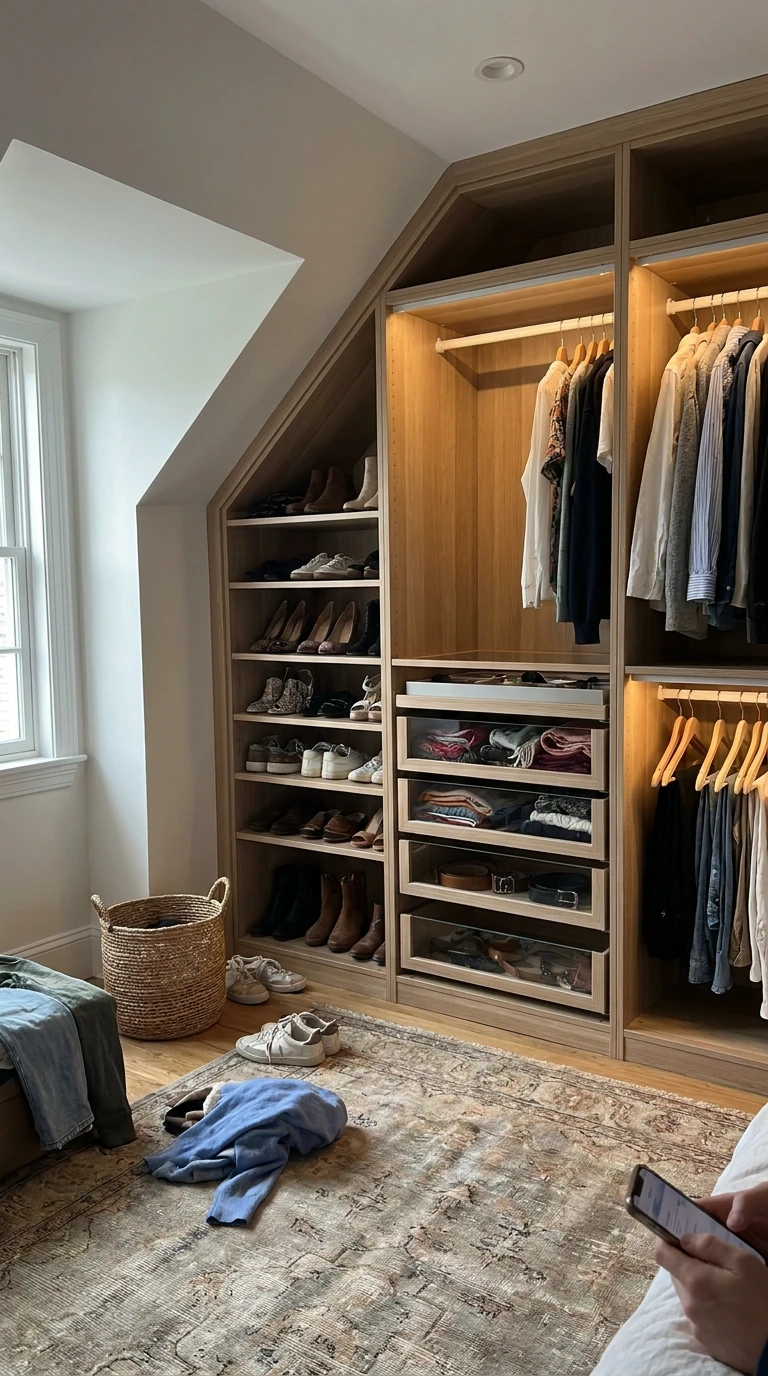 Le Placard Conçu avec un Architecte d'Intérieur en Ligne