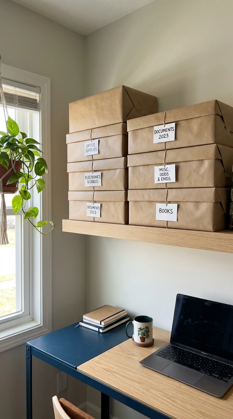 Le Rangement avec des Boîtes de Chaussures