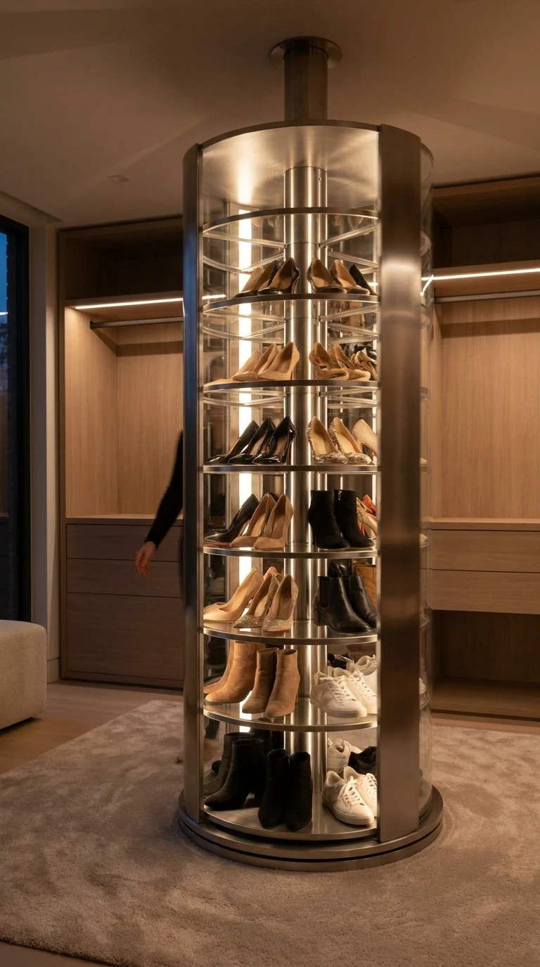 Le Rangement Chaussures Rotatif