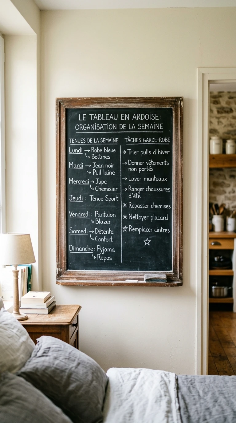Le Tableau En Ardoise Pour L'Organisation