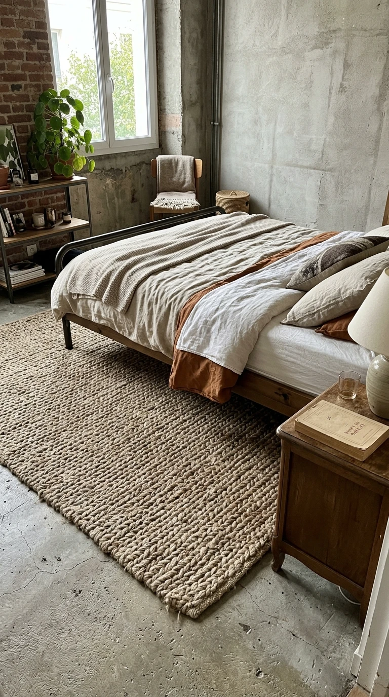 Le Tapis en Laine Naturelle ou Coton Tissé