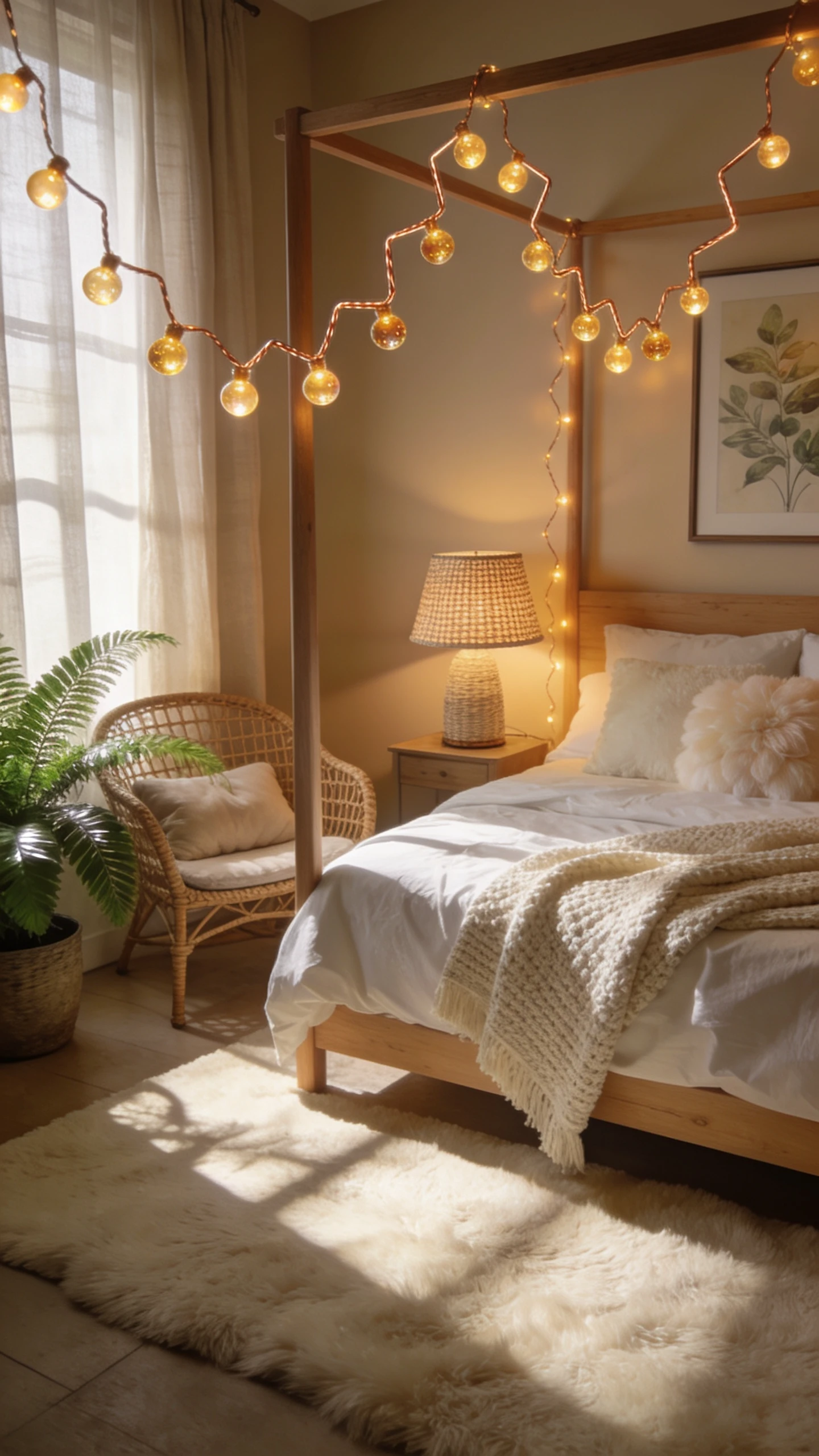 Le Tissu ou la Guirlande Lumineuse