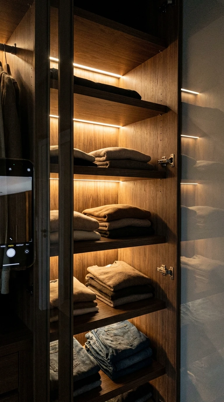 L'Éclairage Intérieur LED sous les Tablettes