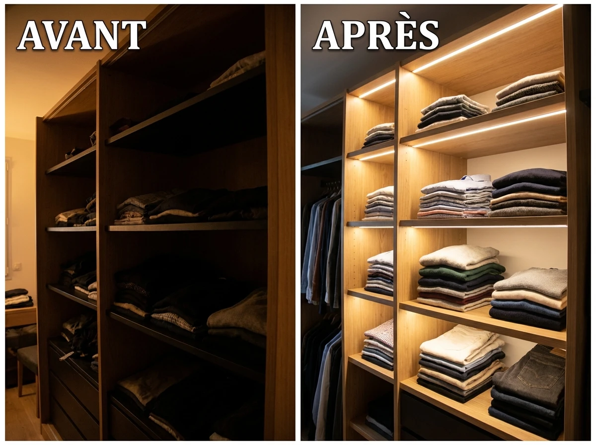Les Bandeaux LED Sous les Étagères
