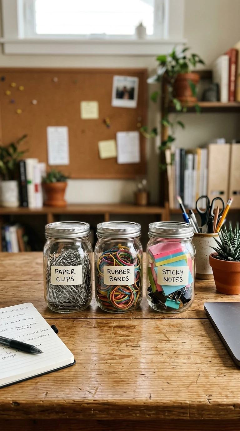 Les Bocaux en Verre comme Rangements