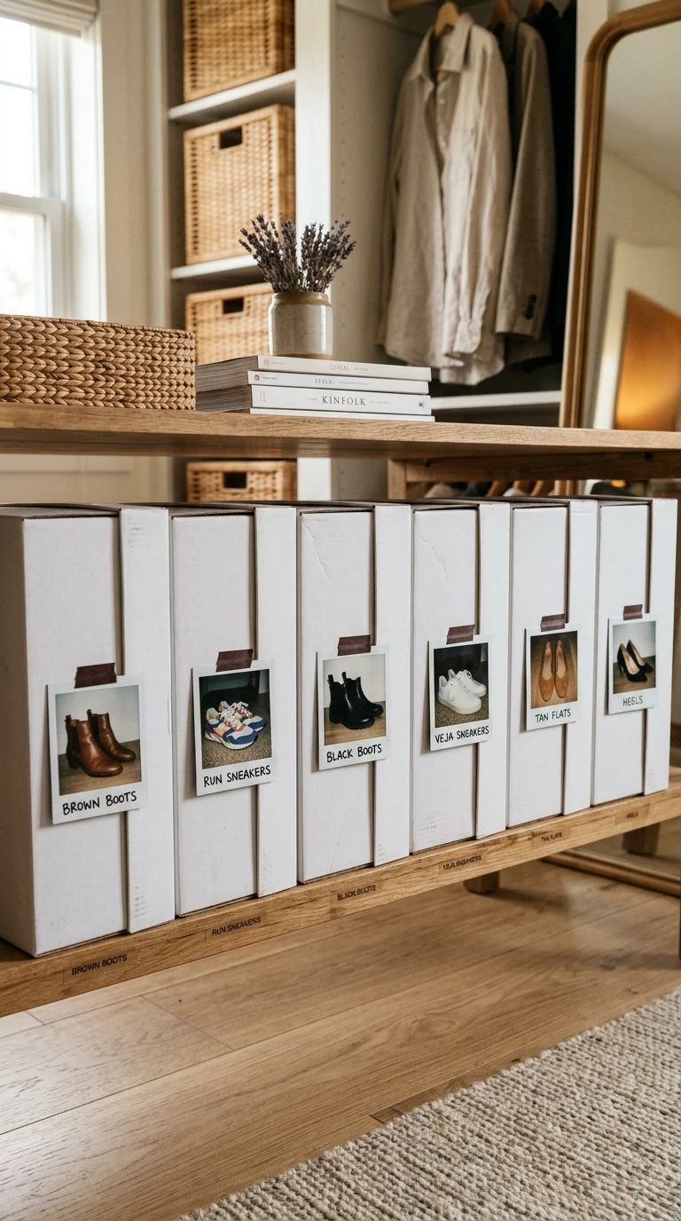 Les Boites à Chaussures avec Photo Polaroid