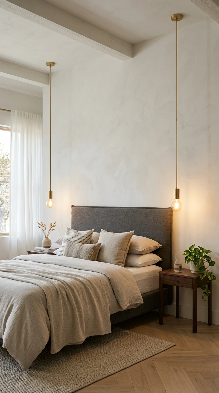 Les lampes suspendues au plafond