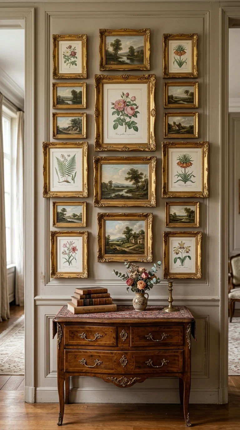 Les Tableaux et Gravures dans des Cadres Classiques