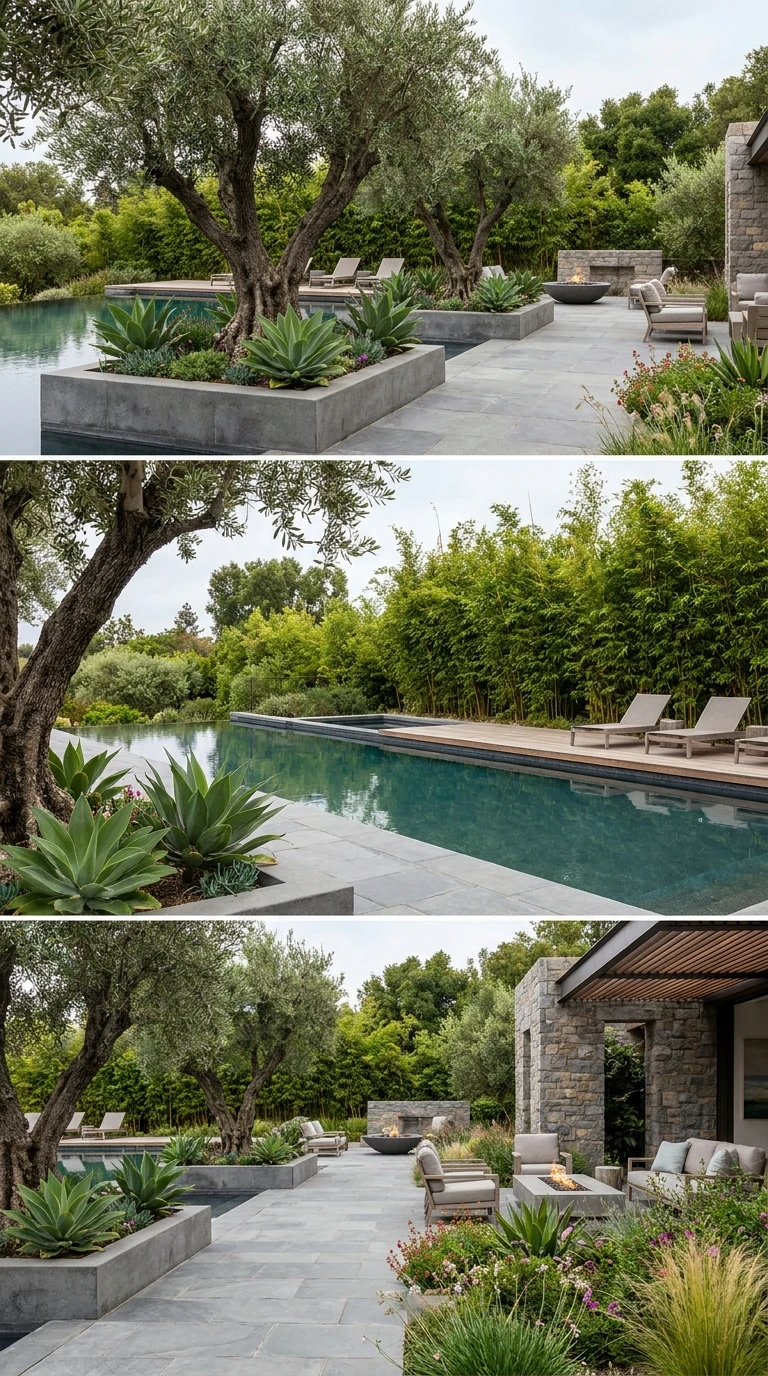 Les Végétaux Autour de la Terrasse Piscine
