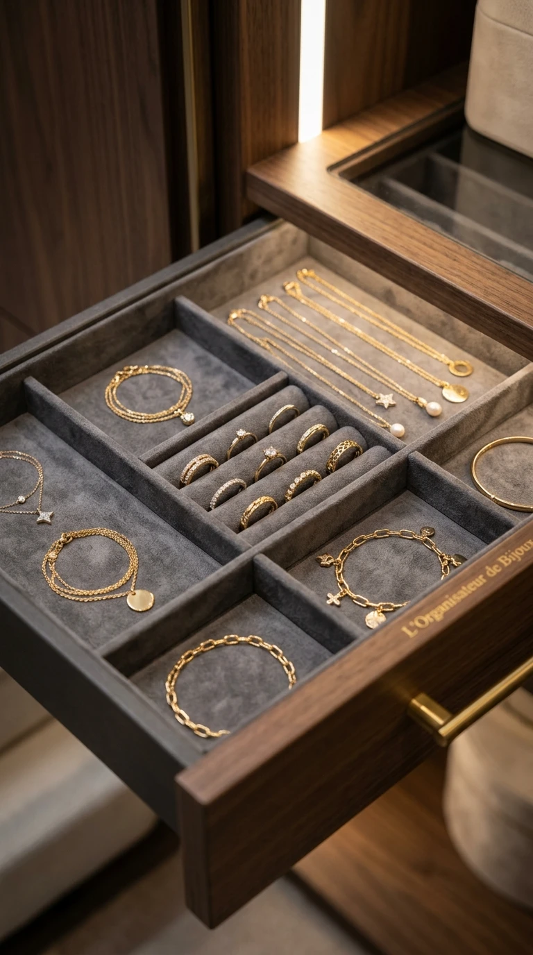 L'Organisateur de Bijoux à Tiroirs