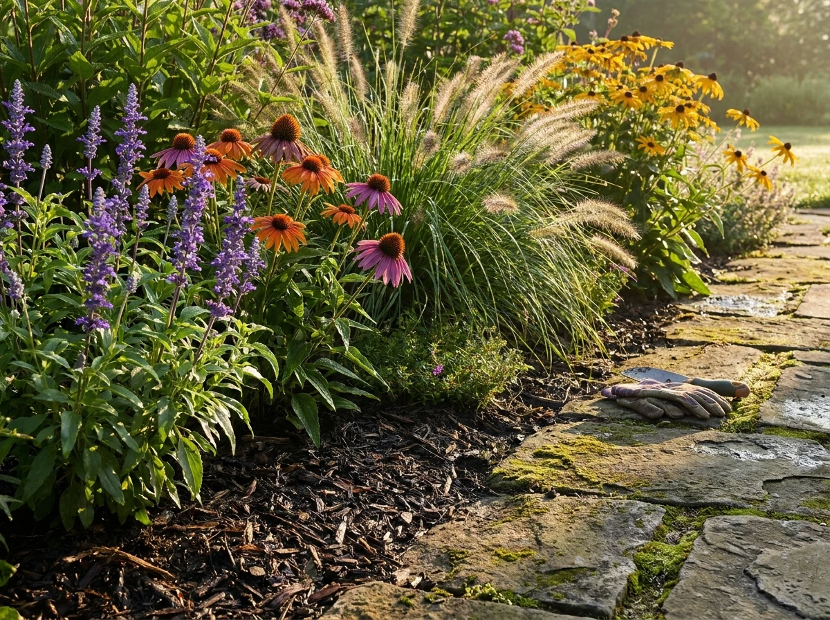 Massif Vivace en Bordure de Terrasse