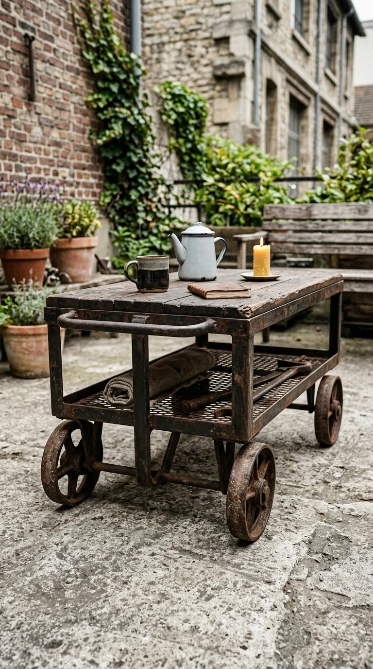 Mobilier de Récupération Industrielle Authentique