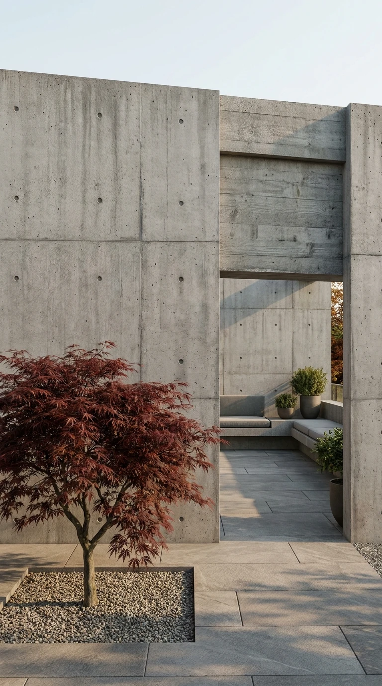 Mur de Clôture en Béton Architectonique