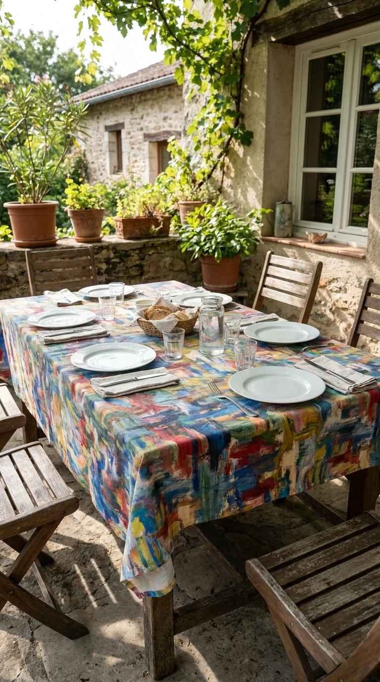Nappe Tableau Colorée pour les Repas
