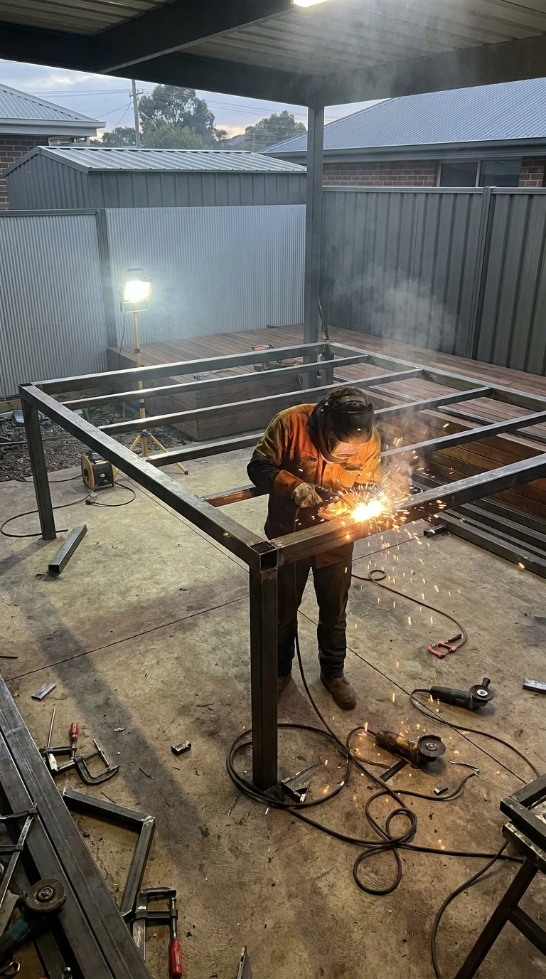 Niveau Avancé : Pergola Acier Soudé