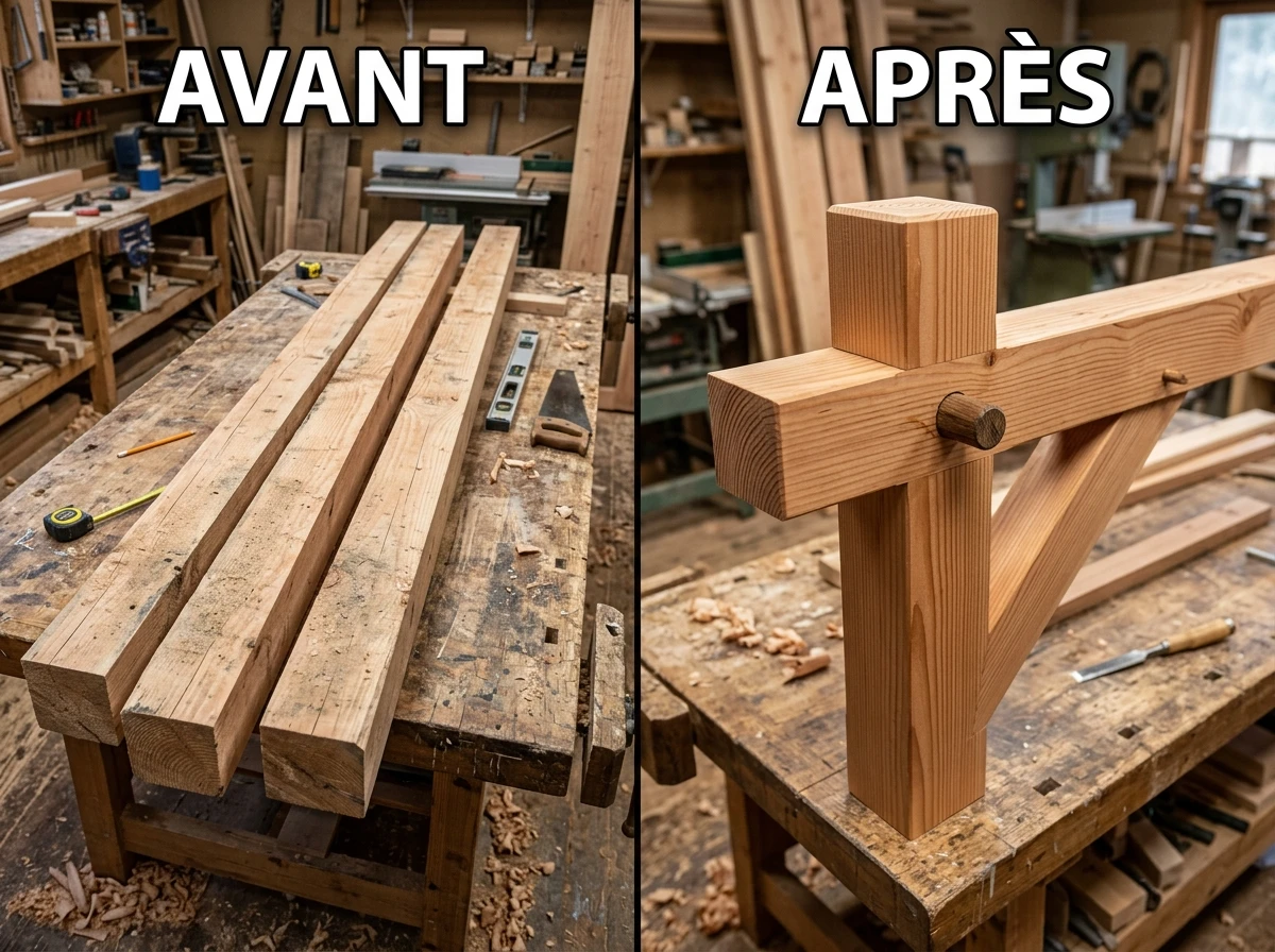 Niveau Intermédiaire : Pergola Douglas avec Tenons et Mortaises