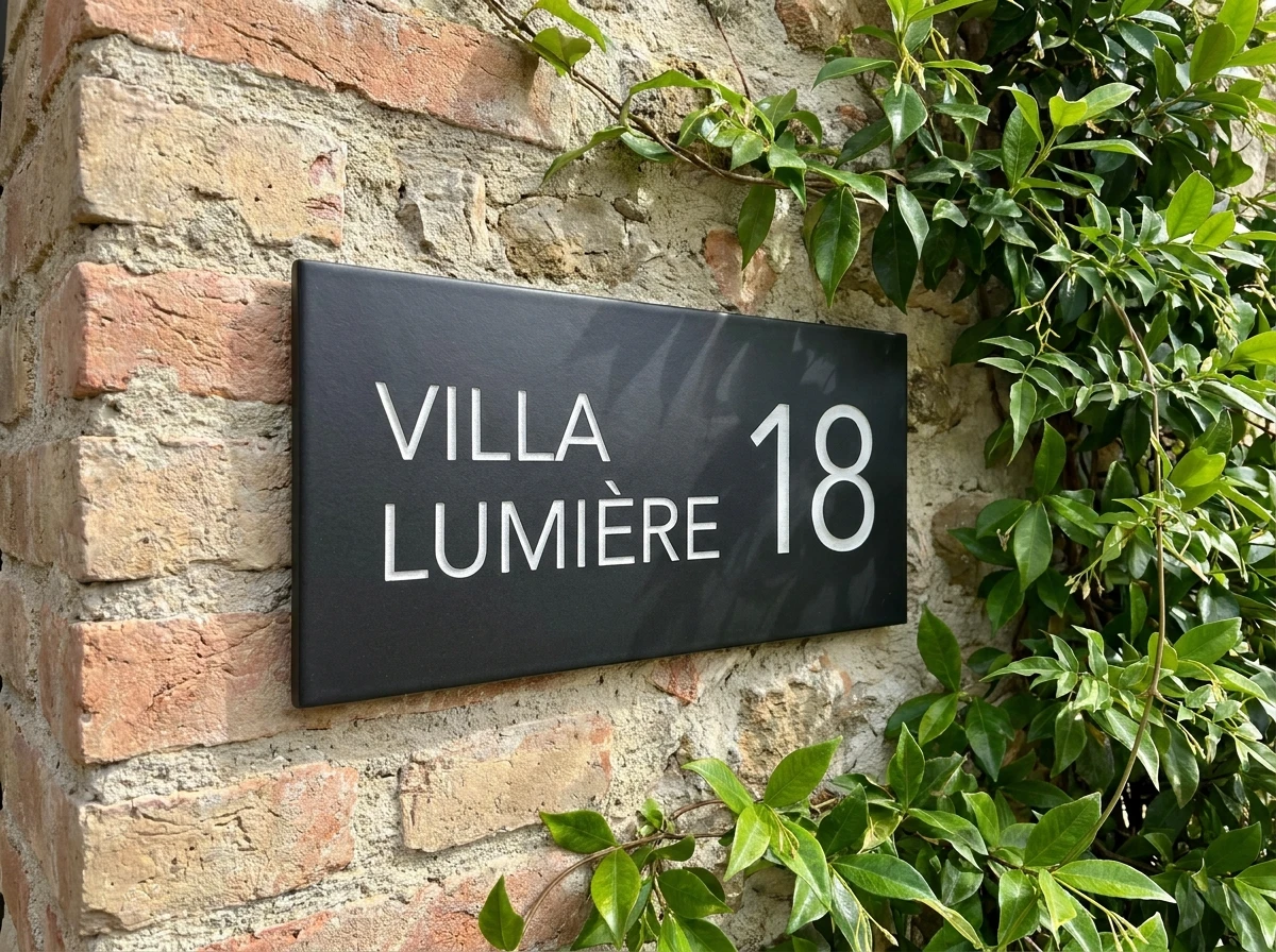 Numérotation ou Plaque Décorative sur le Mur Extérieur