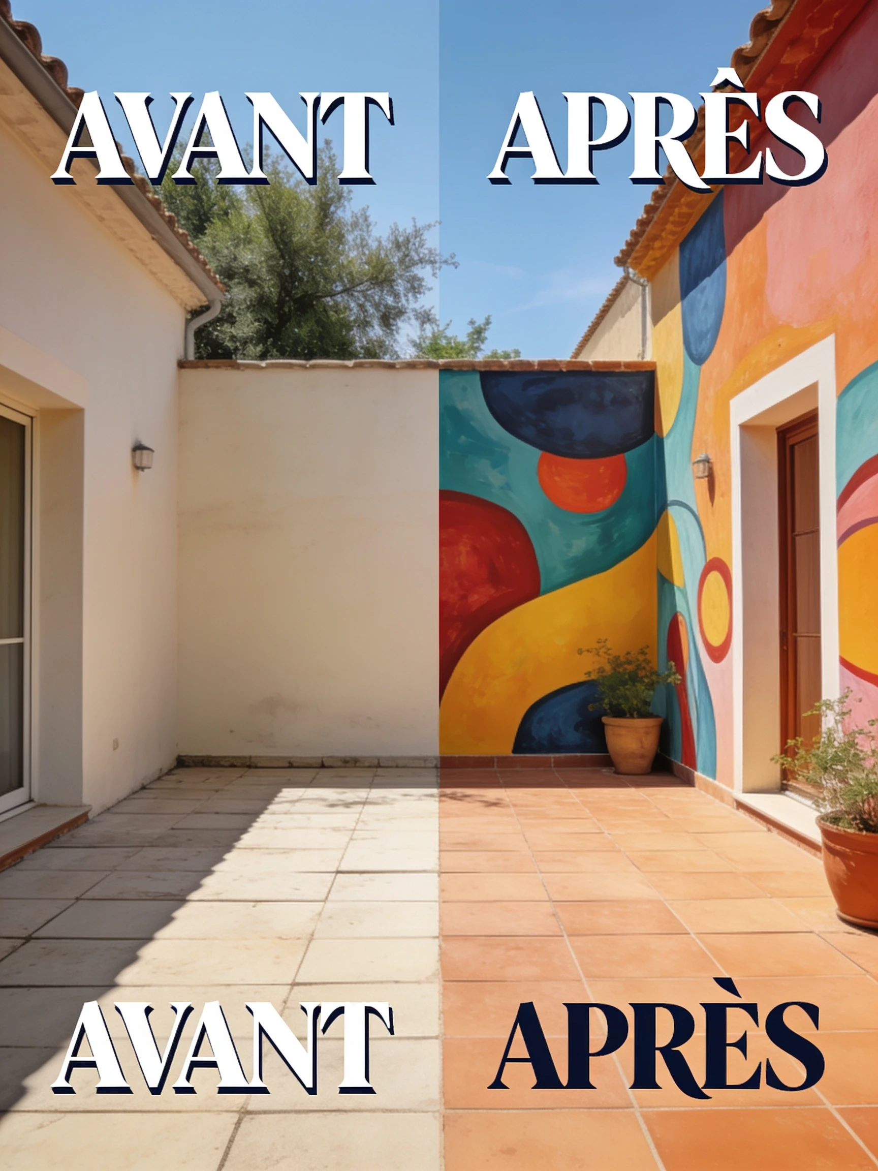 Peinture Extérieure sur le Mur de Fond