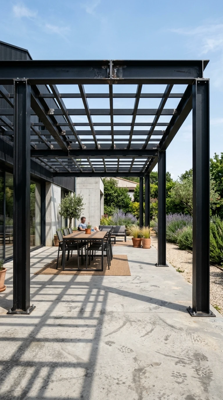 Pergola Acier Noir Soudée