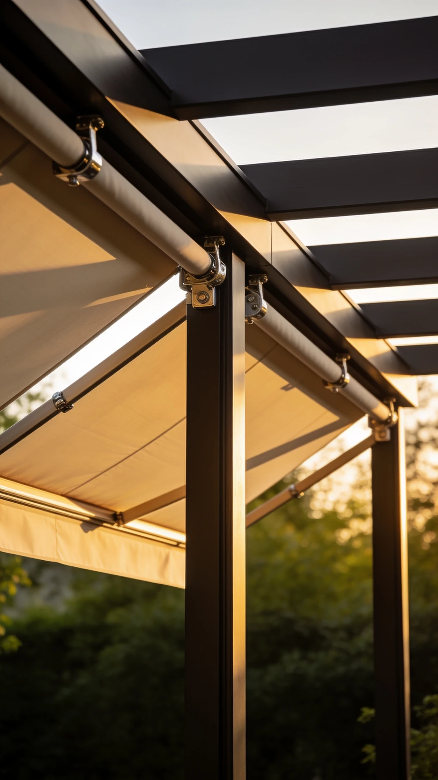 Pergola avec Brise-Soleil Latéraux Orientables