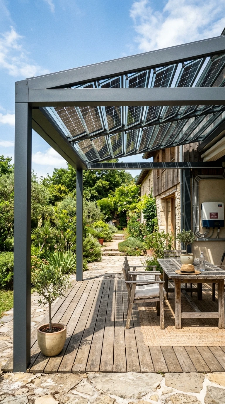 Pergola Bioclimatique Solaire 5x4m