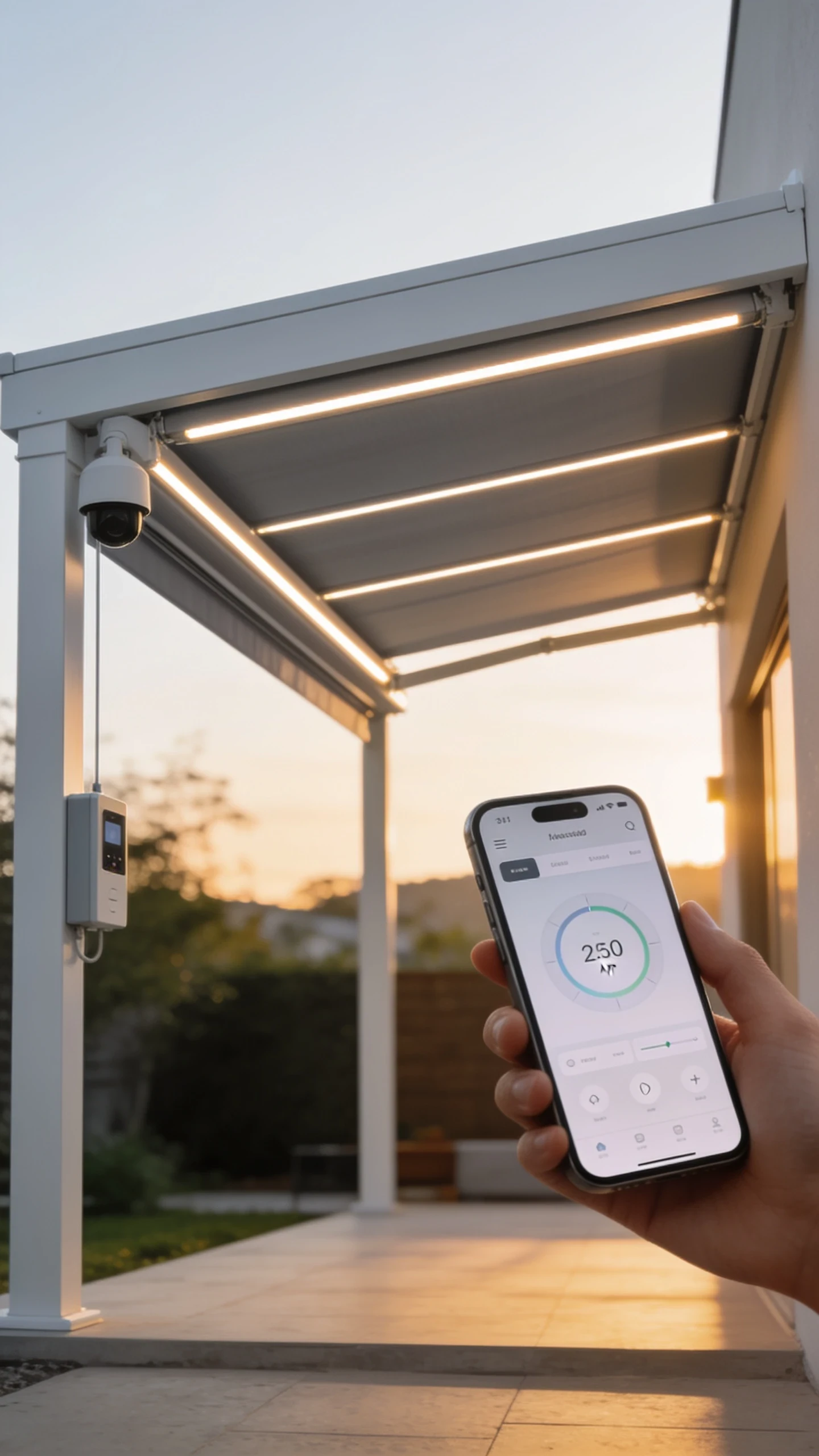 Pergola Connectée Pilotable par Application