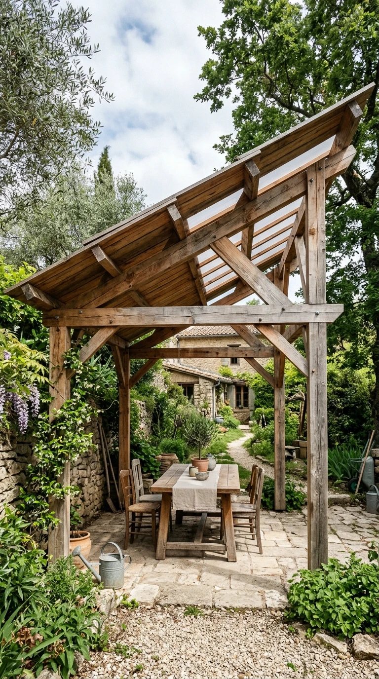 Pergola DIY avec Toit Asymétrique