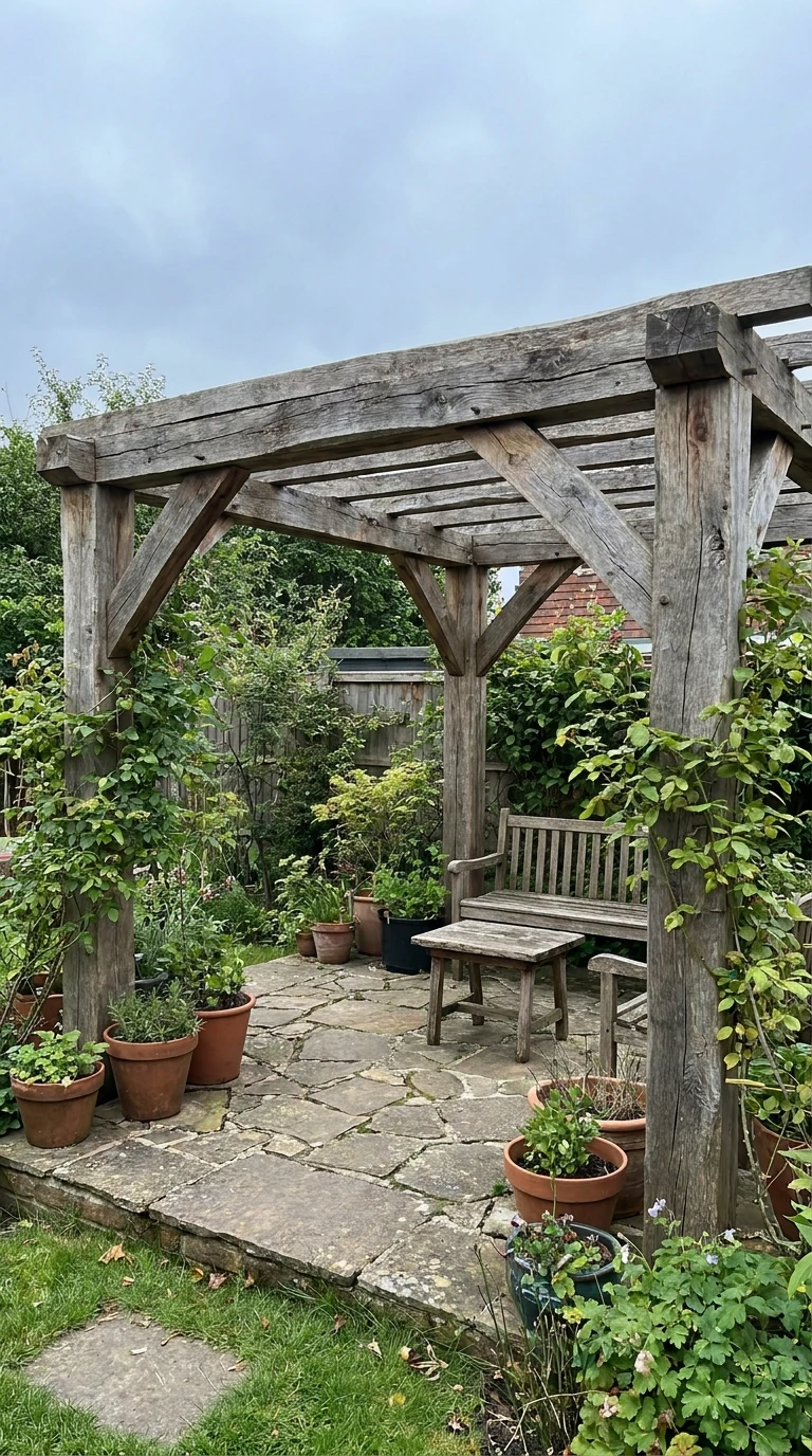 Pergola Robinier ou Chêne Non Traité