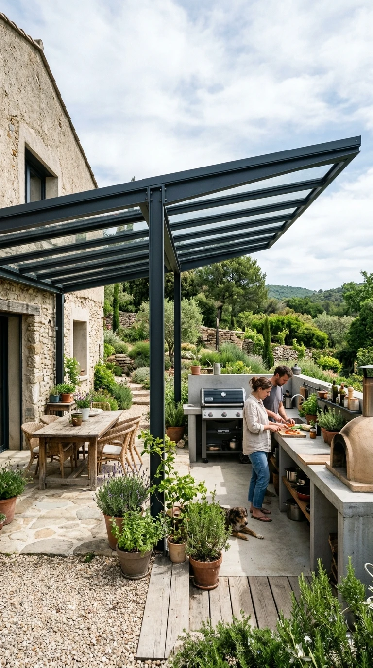Pergola Terrasse Adossée Asymétrique