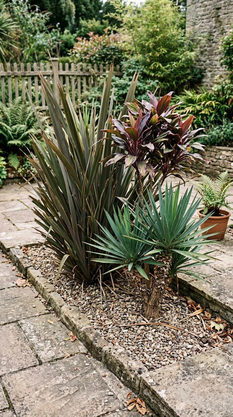 Phormium Tenax Cordyline et Yucca en Groupe