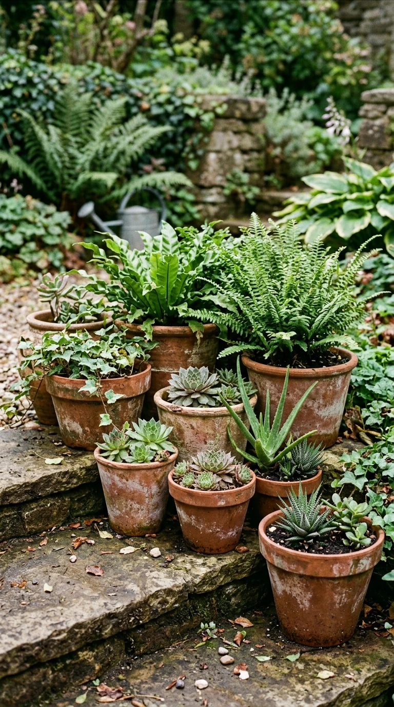 Plantes en Pots Terracotta Dépareillés