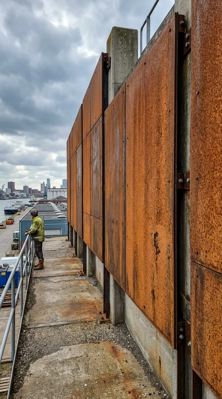 Plaques d'Acier Corten en Revêtement