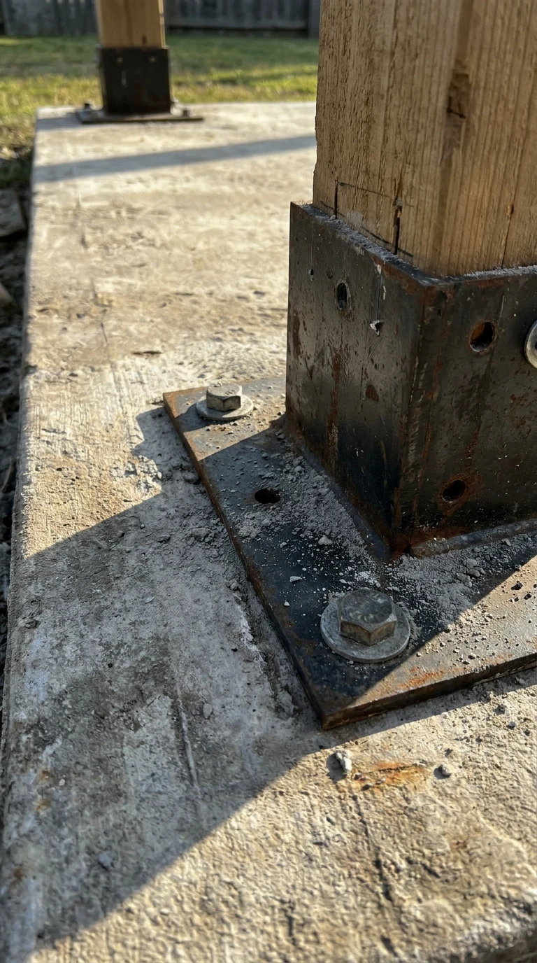 Platines Boulonnées dans la Dalle
