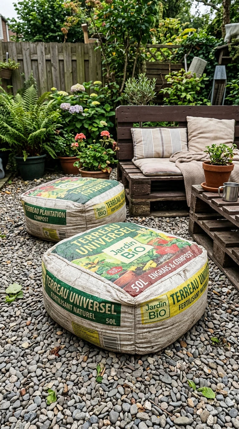Poufs en Sacs de Terreau