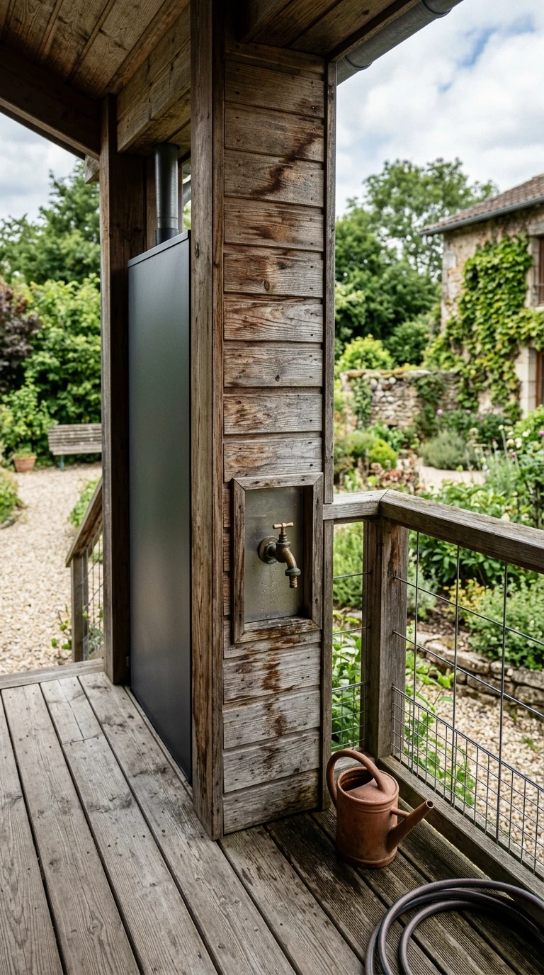 Récupérateur Design Intégré à la Terrasse