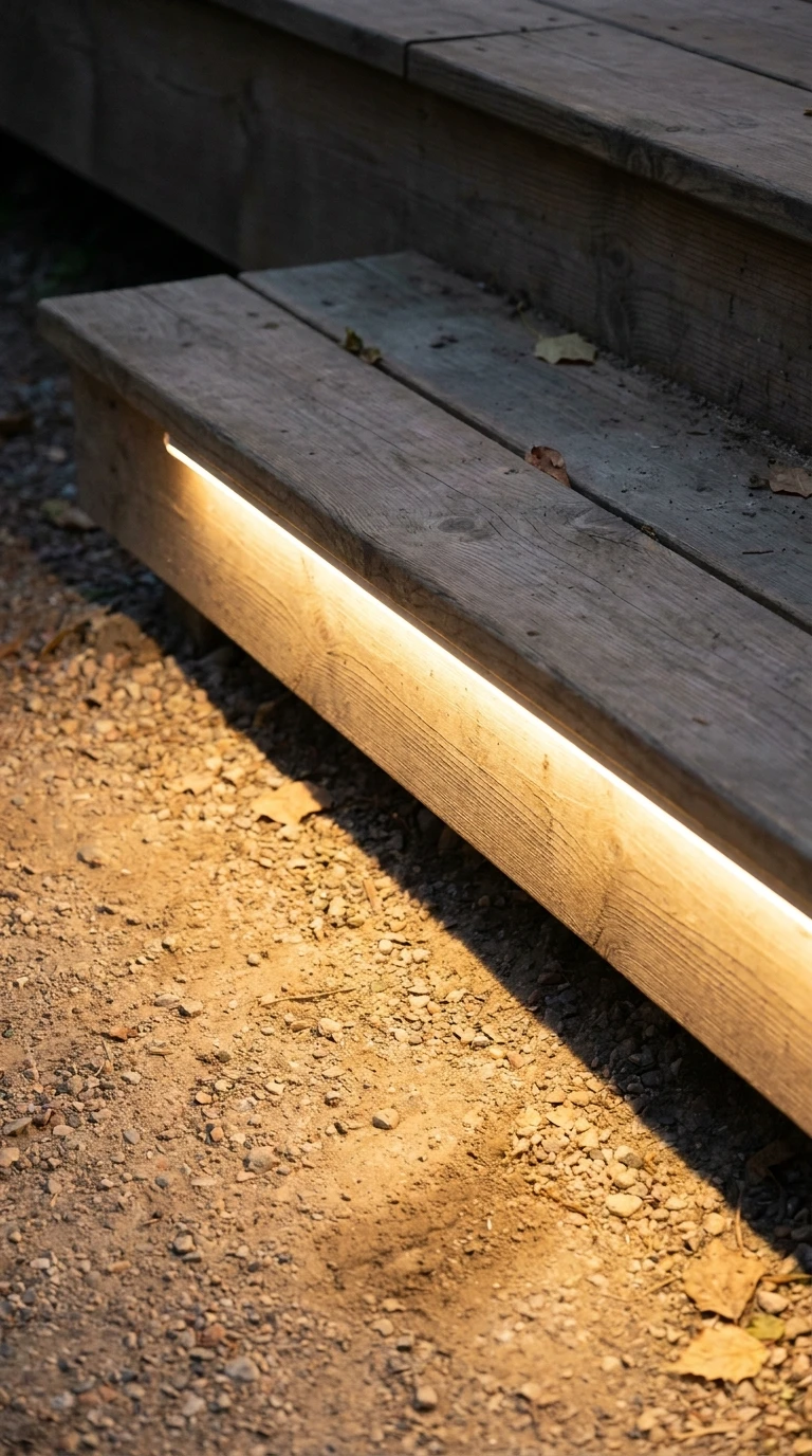 Ruban LED Sous Bord de Terrasse ou Banc