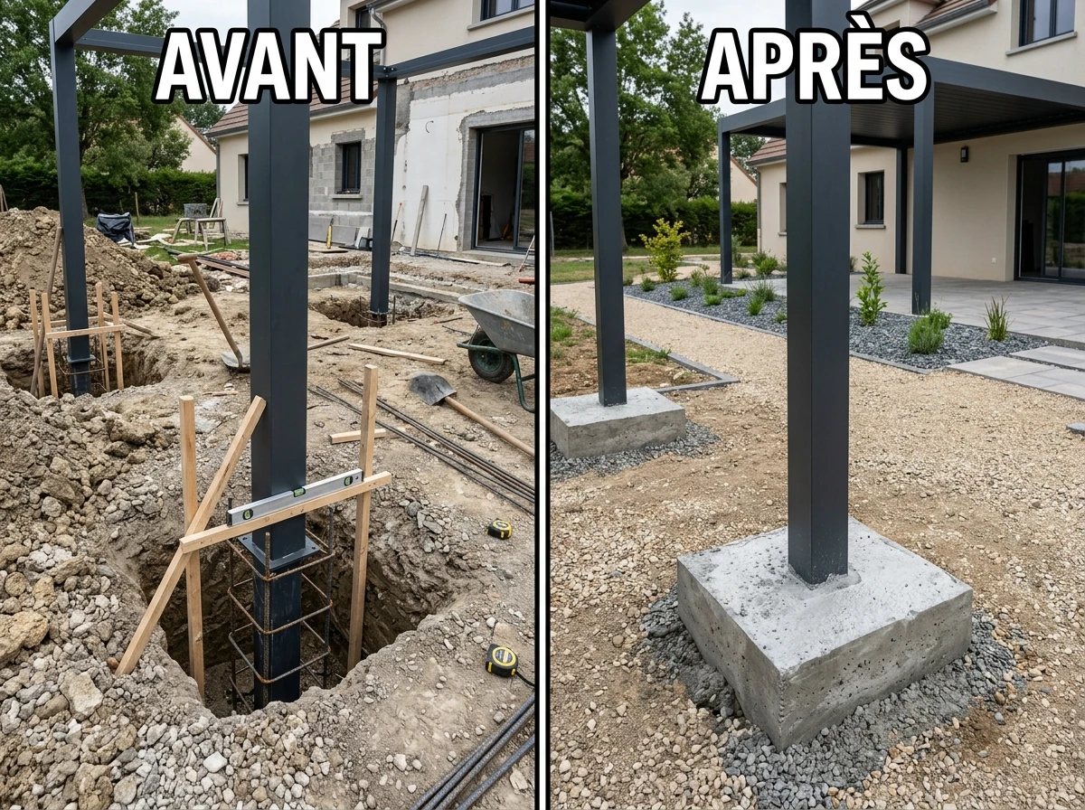 Scellement en pied de dalle – La définitive