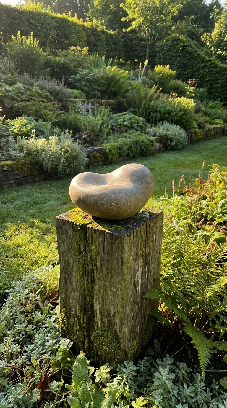 Sculptures ou Objets Décoratifs Naturels dans le Jardin