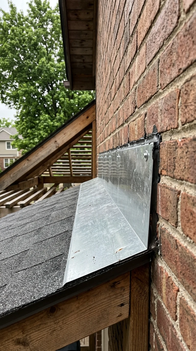 Solin de Couverture Contre la Façade