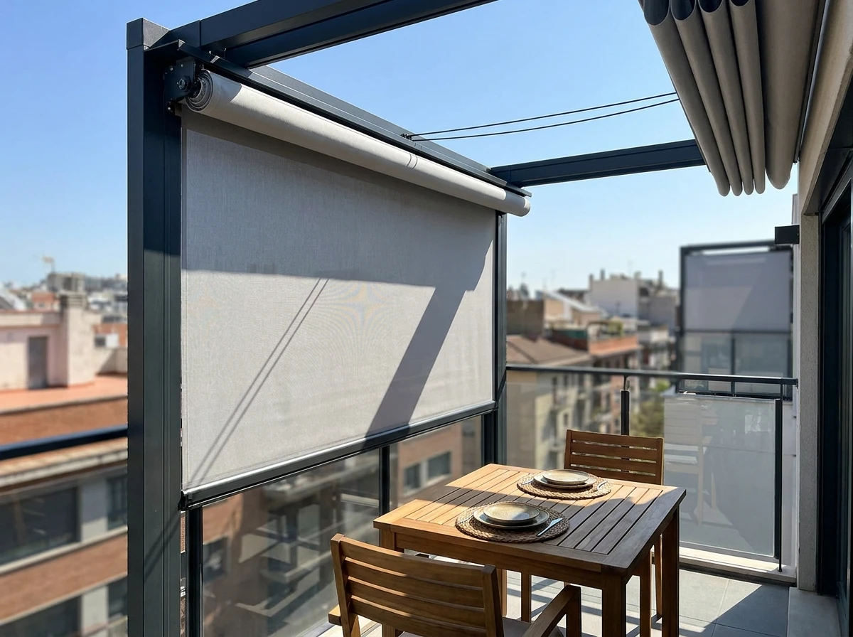 Store Banne ou Voile sur Rail pour Moduler l'Espace