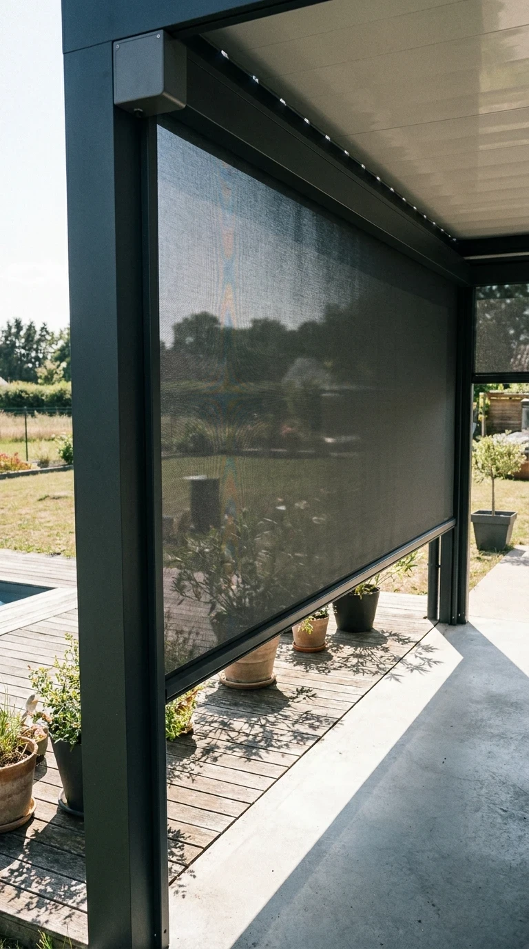 Store Screen Zip Gris Anthracite Motorisé