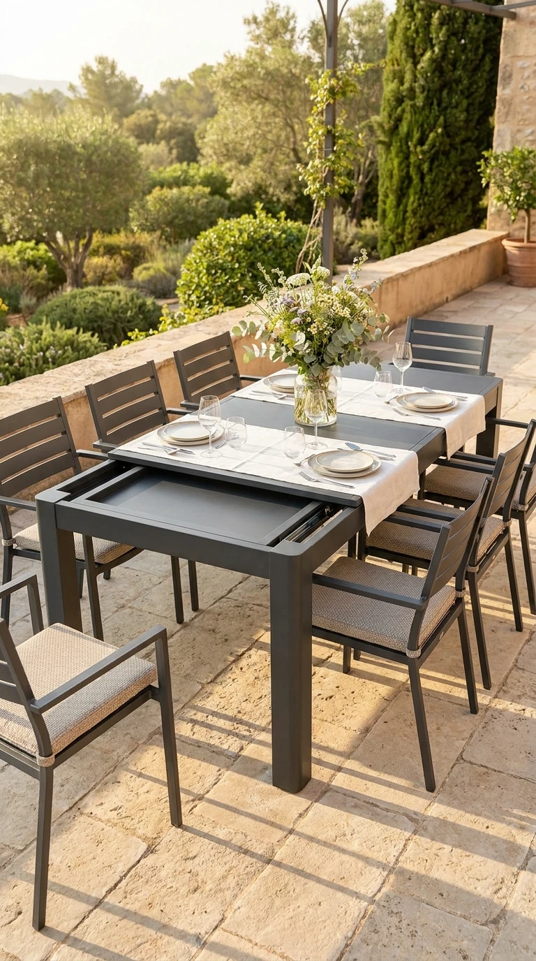 Table Extensible pour Recevoir Sans Contrainte