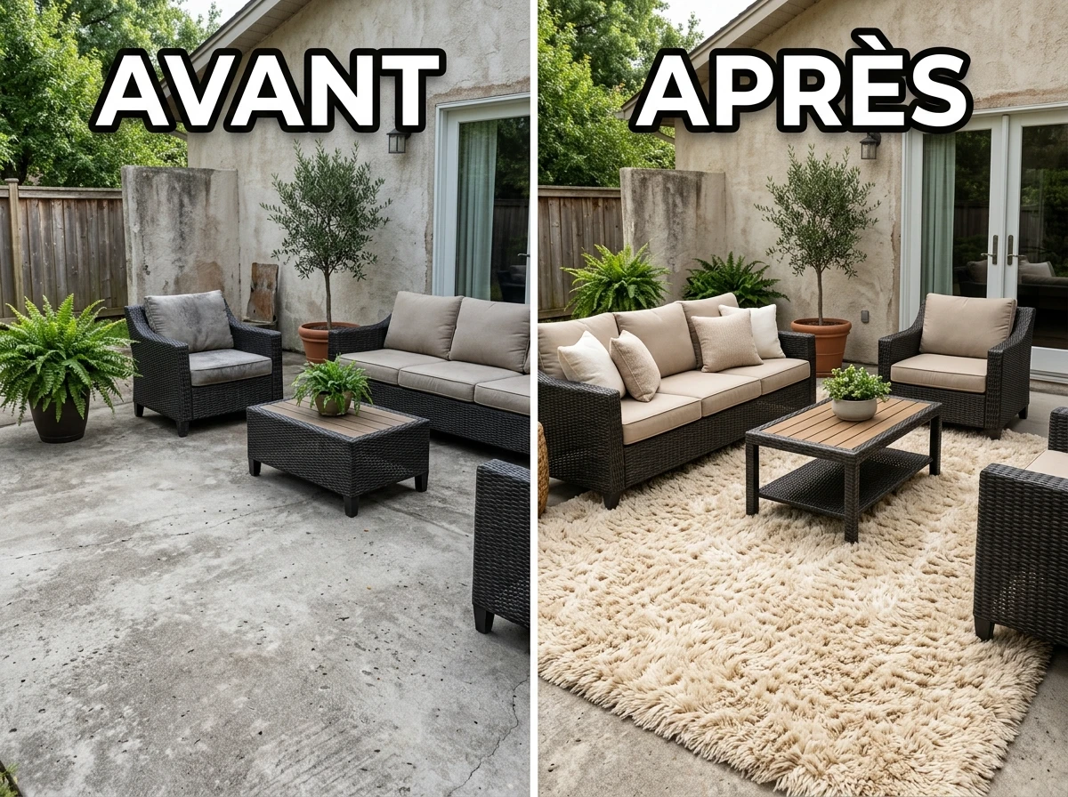 Tapis Shaggy Haute Mèche Outdoor