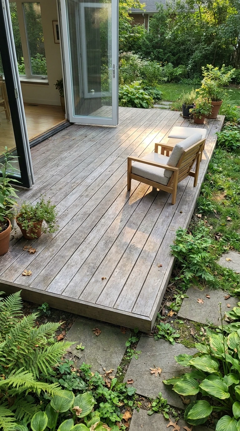 Terrasse Bois en Prolongement Direct de la Maison