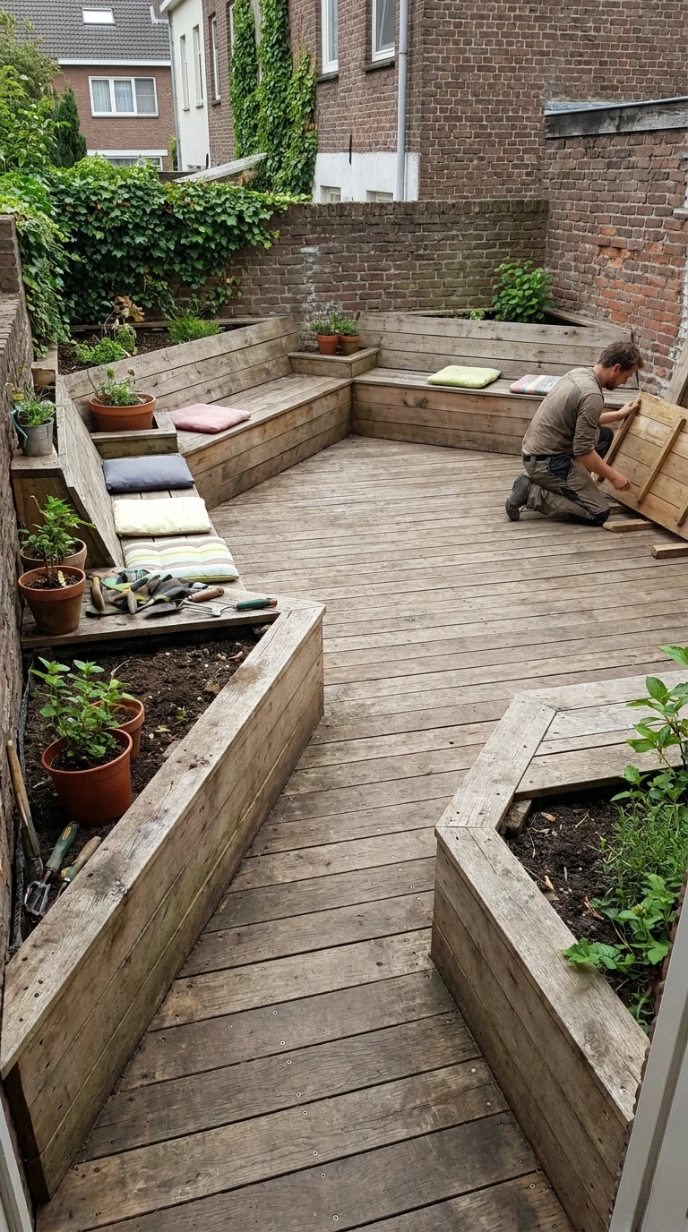 Terrasse en Triangle ou Forme Irrégulière