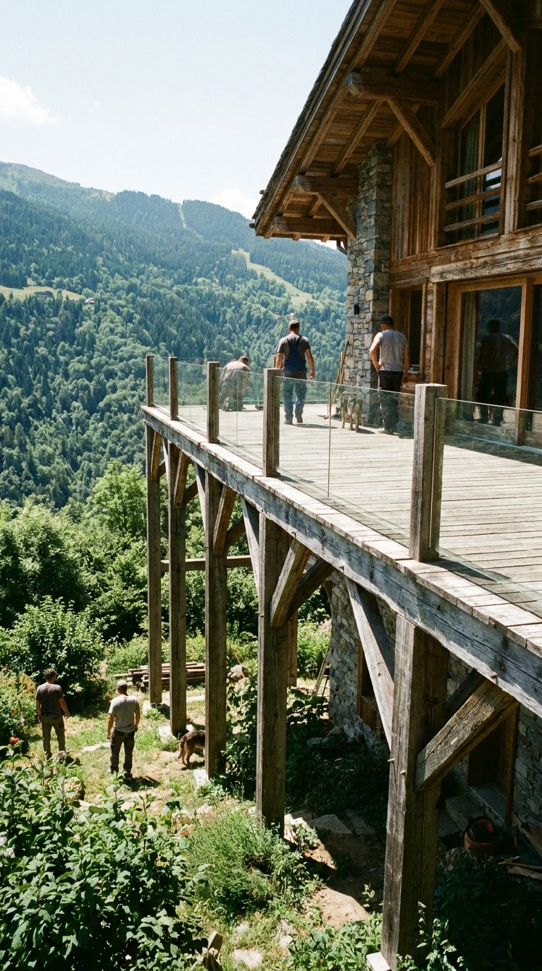 Terrasse Suspendue sur Pilotis