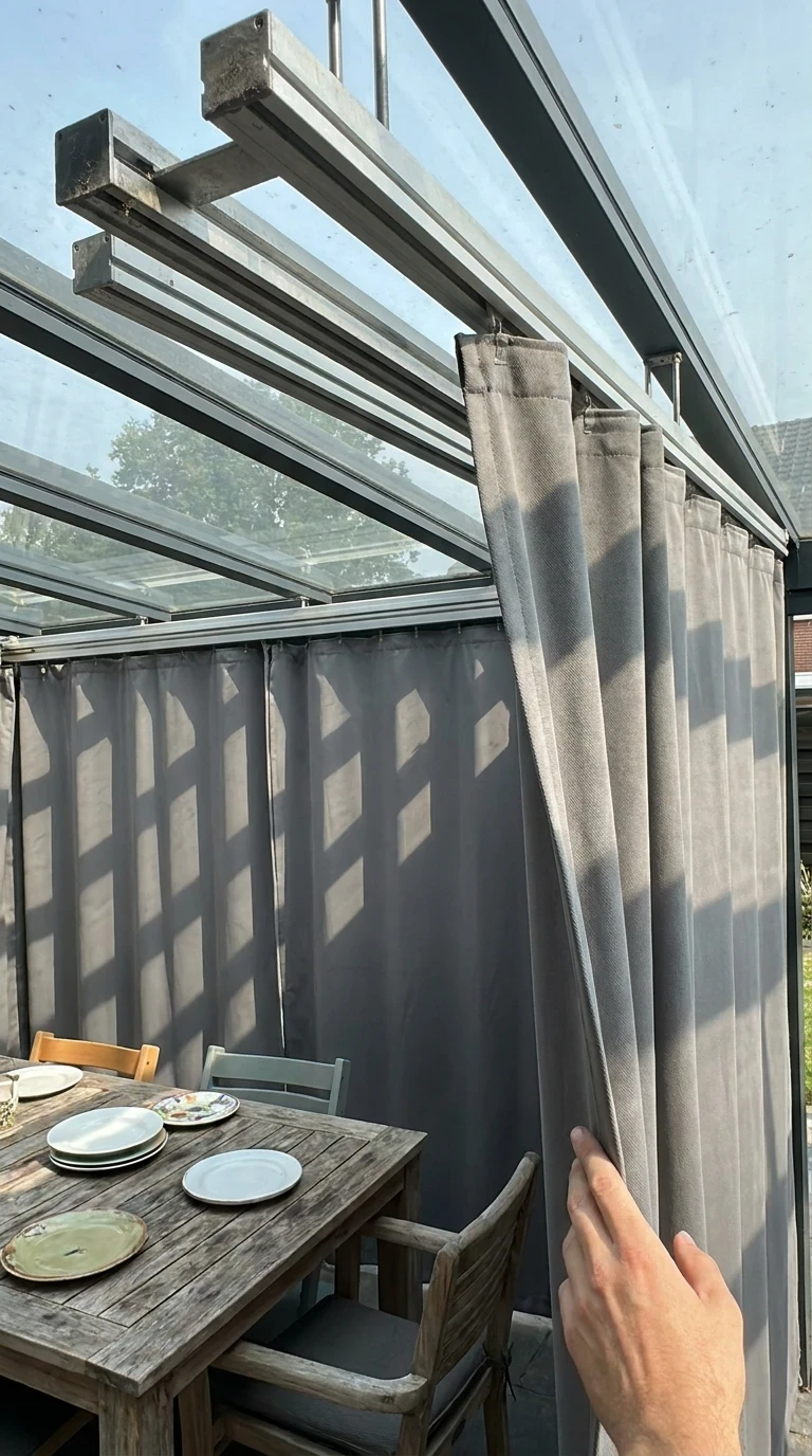 Toile Coulissante sur Rails Plafond