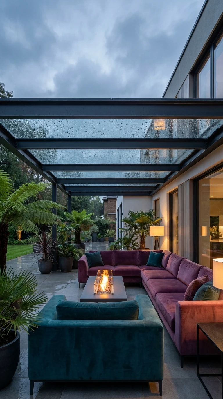Toit Plat en Verre Feuilleté